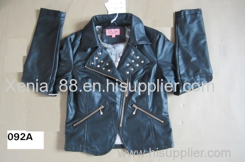 Ladies' pu jacket in stock