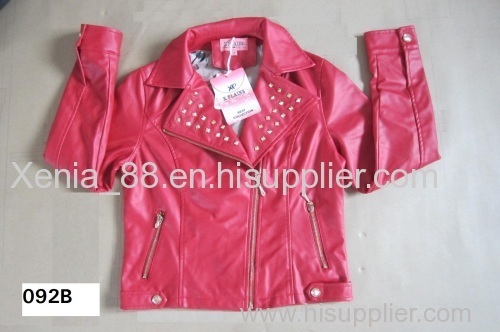 Ladies' pu jacket in stock