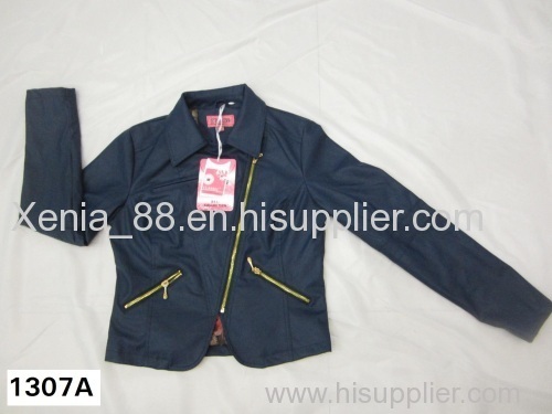 Ladies' pu jacket in stock