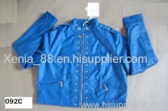 in stock pu jacket for lady