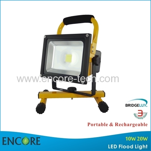 IP65 10W Bridgelux COB Rechargeable & Portable LED Flood Light