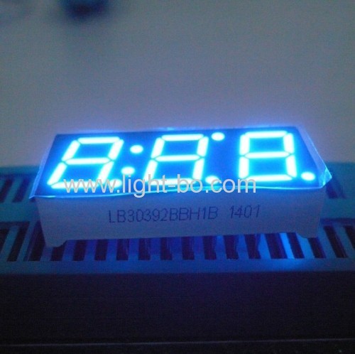 Ultra Blue Triple-Digit 10mm (0.39") 7 Segment LED Display Common Anode for Home Appliances