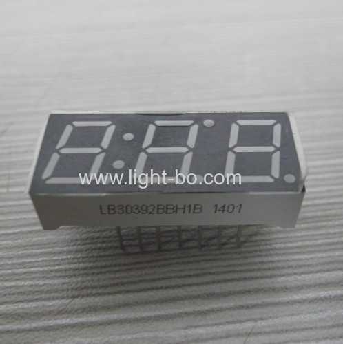 Ultra Blue Triple-Digit 10mm (0.39") 7 Segment LED Display Common Anode for Home Appliances