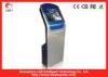 17&quot; Freestanding Self Service Information Kiosk With LCD Advertising Screen
