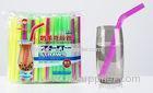 12x210mm Flexible Plastic Drinking Straws For Drinking Bubble Tea