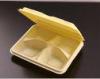 Plastic Disposable Food Trays Hinged 4 Compartments For Fast Food