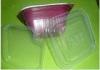 950ml Disposable Food Trays With Lid / Square Take Away Tray
