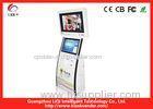 Indoor Advertising Dual Screen Kiosk User Friendly With TFT LCD Monitor