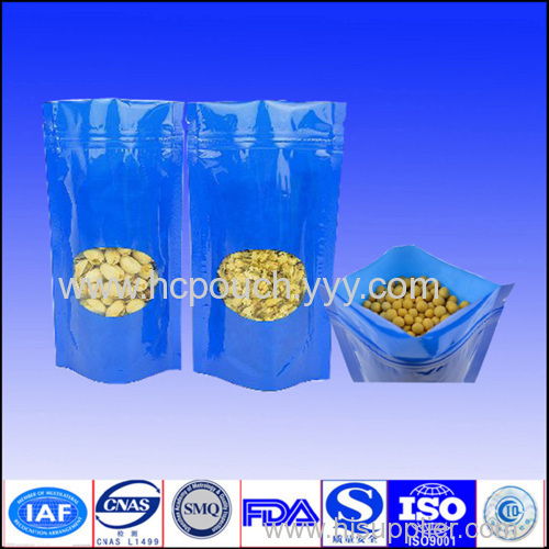 stand up packaging bag with zipper