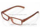 Black / Clear Plastic Optical Frames For Men , Rectangular Shaped Stylish Design