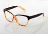 Yellow Optical Round Plastic Eyeglass Frames For Women , Light Thin New Style