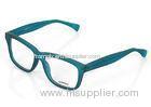 Black And Clear Square Plastic Optical Frames , High Viscosity Cellulose Propionate