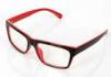 Polycarbonate Plastic Optical Spectacles Frames For Girls Stylish , Red And Black