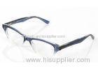 Comfortable Plastic Optical Frames For Girls , Half Round Plastic Spectacle Frames
