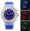 Flashing Diamond Digit LED Touch Screen Watches Silicone Strap