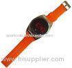 Classical Lady LED Touch Screen Watches Silicone Red Buckle