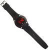 Mens Silicone Strap LED Mirror Watch Japan Lithium Battery