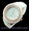 Luxury Diamond Silicone Lady Electronic Watch Analog Display