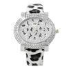 Novelty Stainless Steel Womens Quartz Watches With Diamond Watch Case