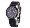 Water Resistant Womens Quartz Watches , Geneva Silicone Watch