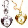 Metal Quartz Key Chain Watch Heart Shape Couple Watches