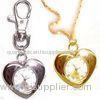 Metal Quartz Key Chain Watch Heart Shape Couple Watches