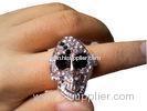 Unisex Sterling Silver Skull Ring Watch , Womens Quartz Watches