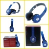 Dark blue beats solo hd headphone by dr dre for iphone with new packing and accessories