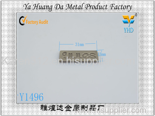 fashion hot sale alloy decorative metal label