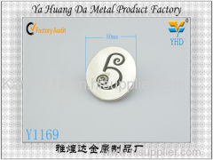 fashion metal tag and label for handbags