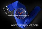 Anti Shock Children Slim Silicone Wristband Watches Analog Display