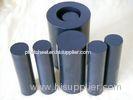 100mm Width Black Teflon Rods / PTFE Rod For Chemical , Self Lubricating