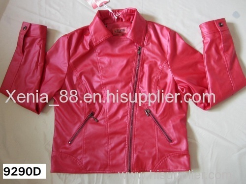 stock Ladies' pu jacket