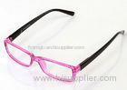 Fashion Pink Plastic Full Rim Eyeglasses Frames