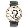 Vogue Leather Band Quartz Watch Unisex Electronics Wristwatch