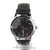 Black Leather Band Quartz Watch Fashion Ladies Wristwatch