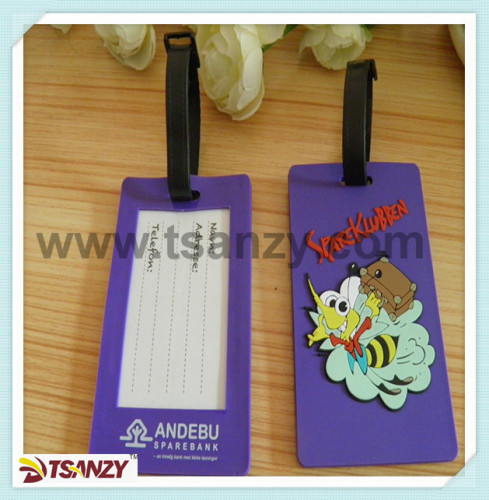 Plastic luggage tags/ 3D PVC crew tags