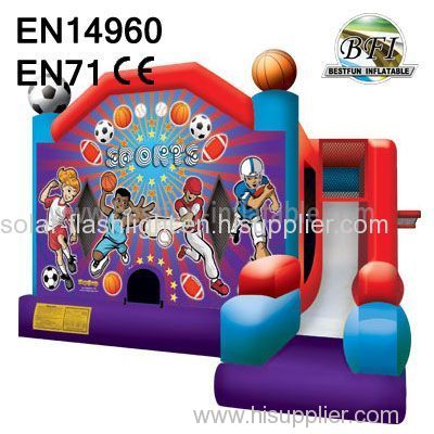 Cheap Sports Bounce House with slide