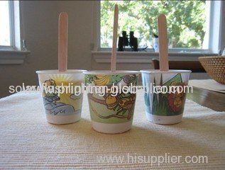 Thermal transfer film for mouthwash cup