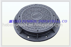 anti theft cast iron manhole cover with frame