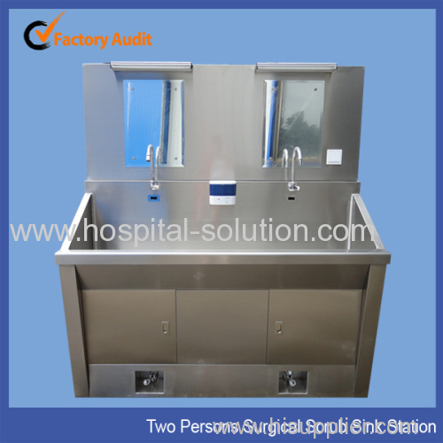 Two Person Hospital Scrubs Sink Station
