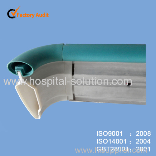 Hospital wall protect pvc handrail