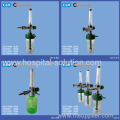 hospital oxygen flowmeter with humidifier bottle