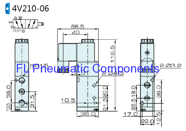 4V210-06 Air Solenoid Valve