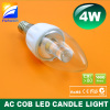 AC 4W transparent LED candle light