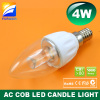 AC 4W transparent LED candle light