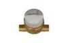 Brass Dry Dial Residential Water Meters , Intelligent Velocity Water Meter