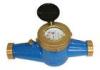 Vertical Digital Multi Jet Water Meter , Brass Cold Water Volume Meter