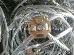 Side Slope Protective net hot dipped galvanized steel wire rope knot net system