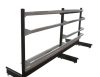 Modular shelving with spread bar